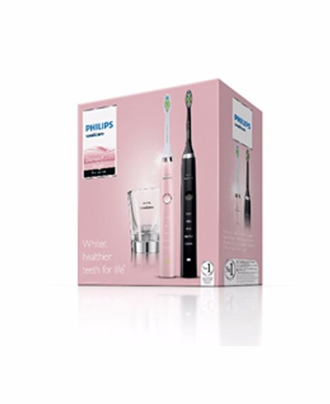 DiamondClean Black and Pink  Electric Toothbrush Bundle Pack